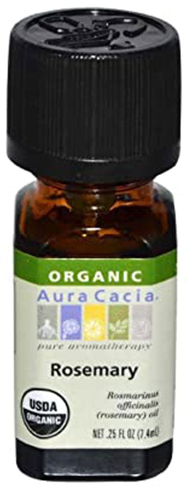 AURA CACIA Rosemary Organic Essential Oil (7.4 ml)