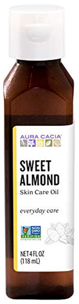 AURA CACIA Sweet Almond Skin Care Oil  (118 ml)
