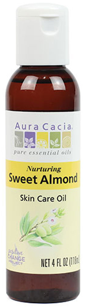 AURA CACIA Sweet Almond Skin Care Oil (473 ml)