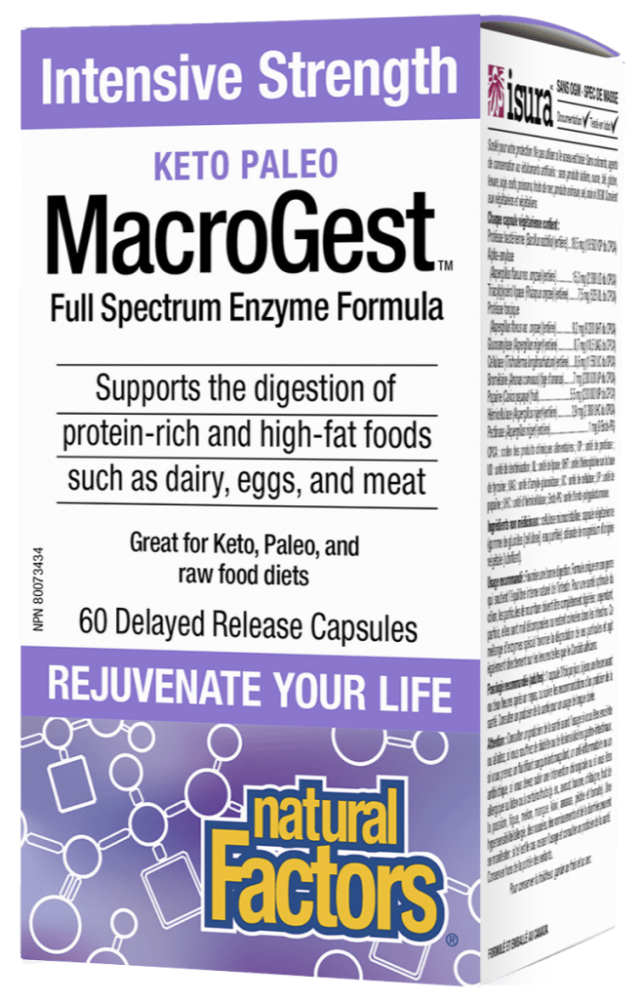 Natural Factors Keto Paleo Macrogest (60 DR Capusles)