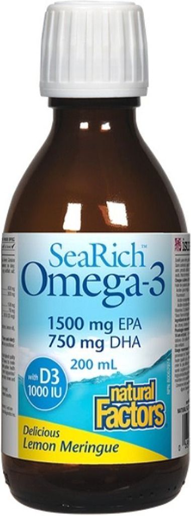 SEARICH Omega 3 + D3 1500 EPA / 750 DHA (Lemon - 200 ml)