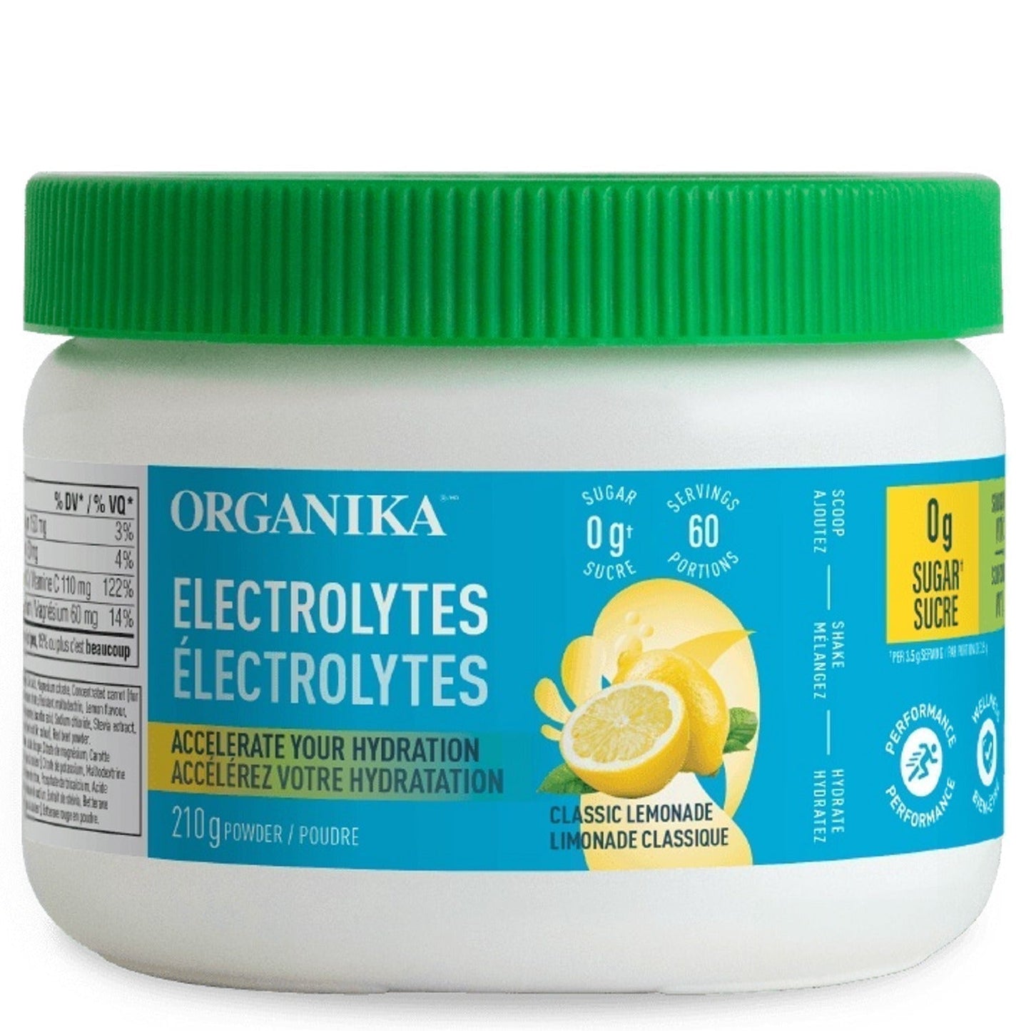 ORGANIKA Electrolytes - Classic Lemonade (60 Servings)