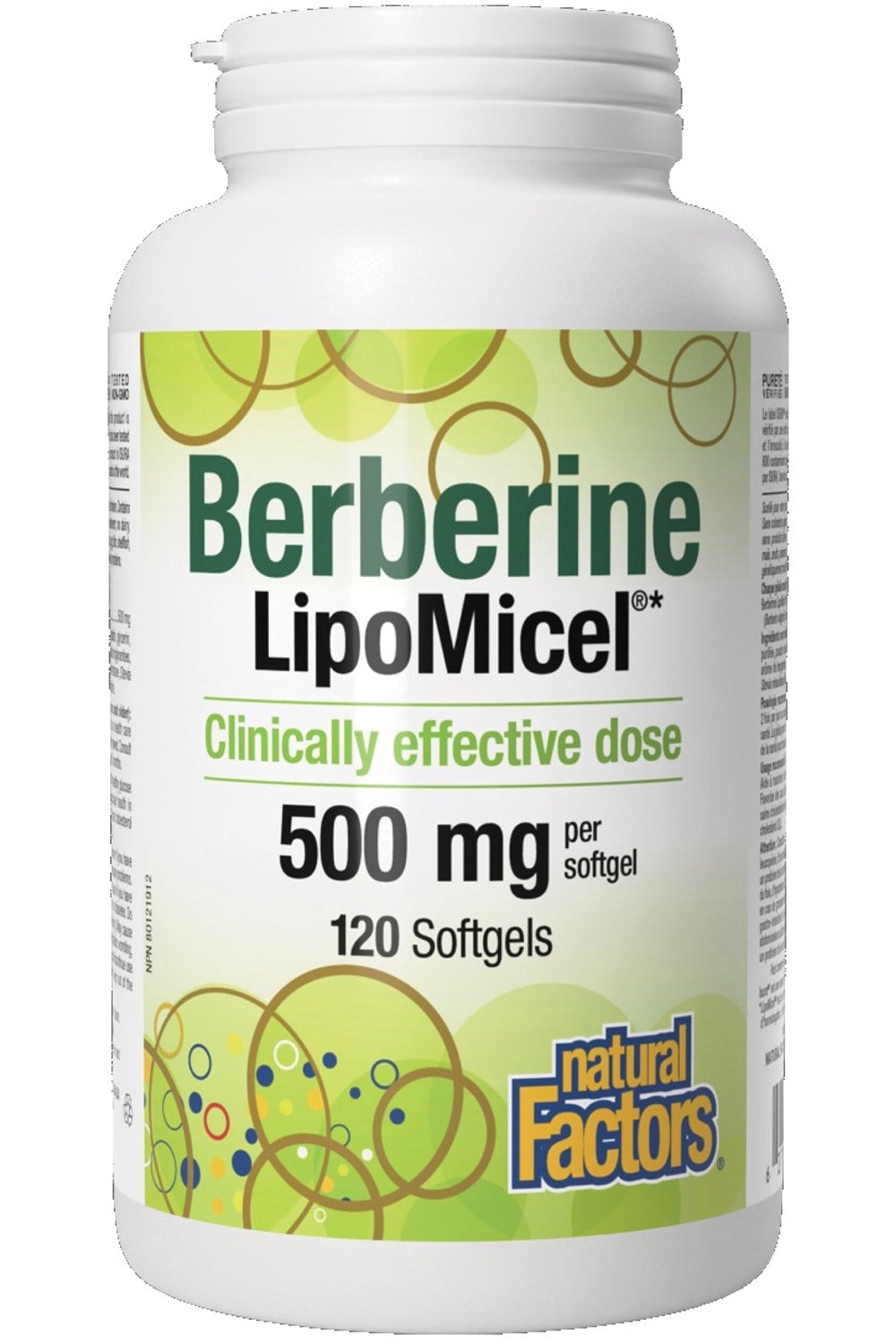 NATURAL FACTORS Berberine LipoMicel (500 mg - 120 sg)