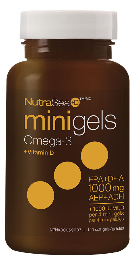 NUTRASEA +D Mini Gels Omega 3 (Fresh Mint - 120 sgels)