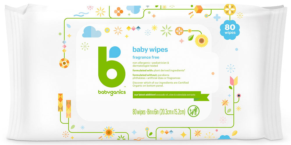 BABYGANICS Baby Wipes (80 ct)