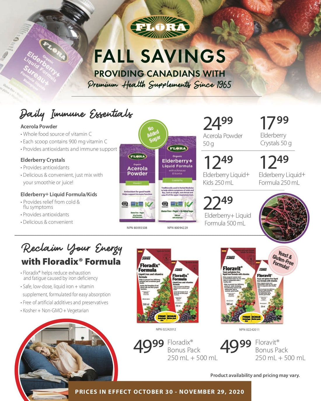 Flora Health Fall Flyer