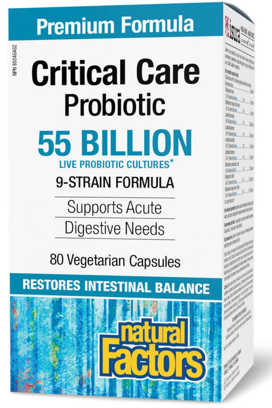 NATURAL FACTORS Critical Care Probiotic (55 Billion - 80 vcaps)