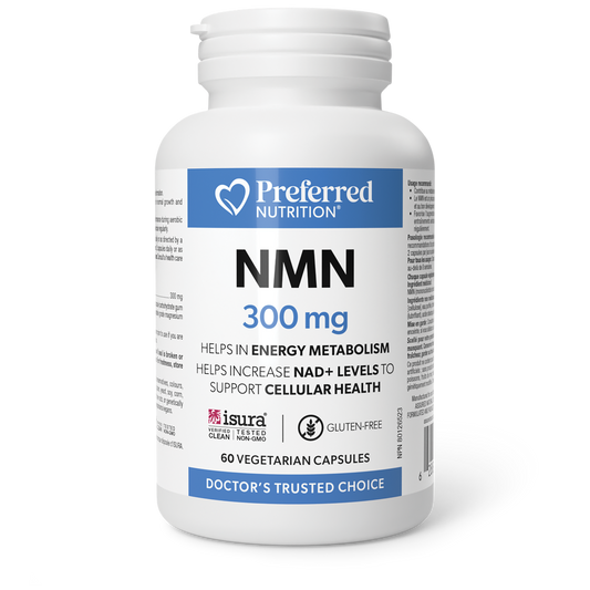 PREFERRED NUTRITION NMN 300 mg 60 Veggie Caps