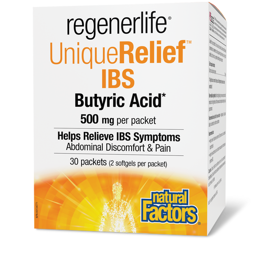 REGENERLIFE UniqueRelief IBS Butyric Acid (500 mg - 30 packets)