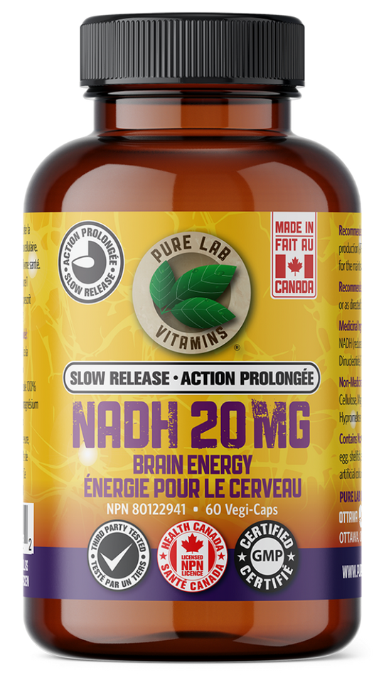 PURE LAB VITAMINS NADH 20MG Slow Release