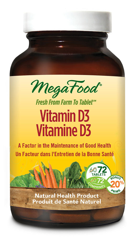 MEGAFOOD Vitamin D3 (72 tabs)