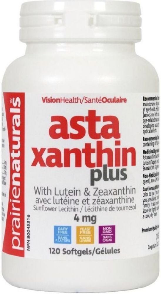PRAIRIE NATURALS Astaxanthin Plus Lutein (120 caps)