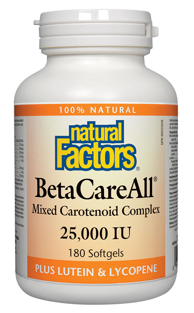 NATURAL FACTORS BetaCareAll ( 25,000IU - 180 caps)