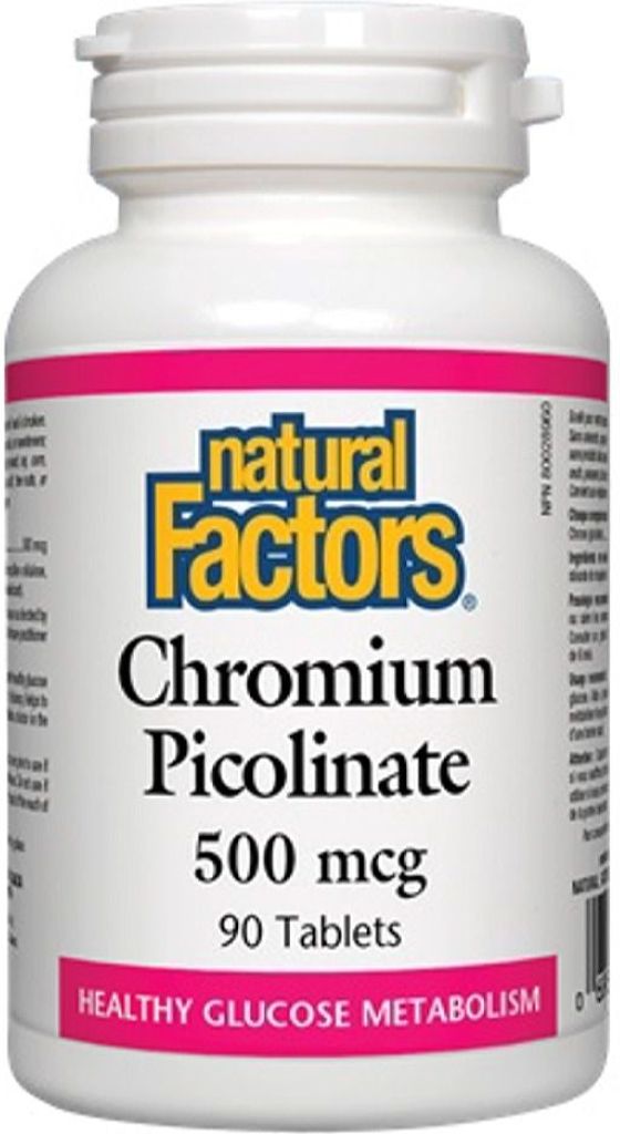 NATURAL FACTORS Chromium Picolinate (500 mcg - 90 tabs)