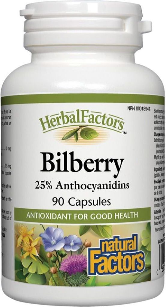 HERBAL FACTORS Bilberry Extract (40mg - 90 caps)