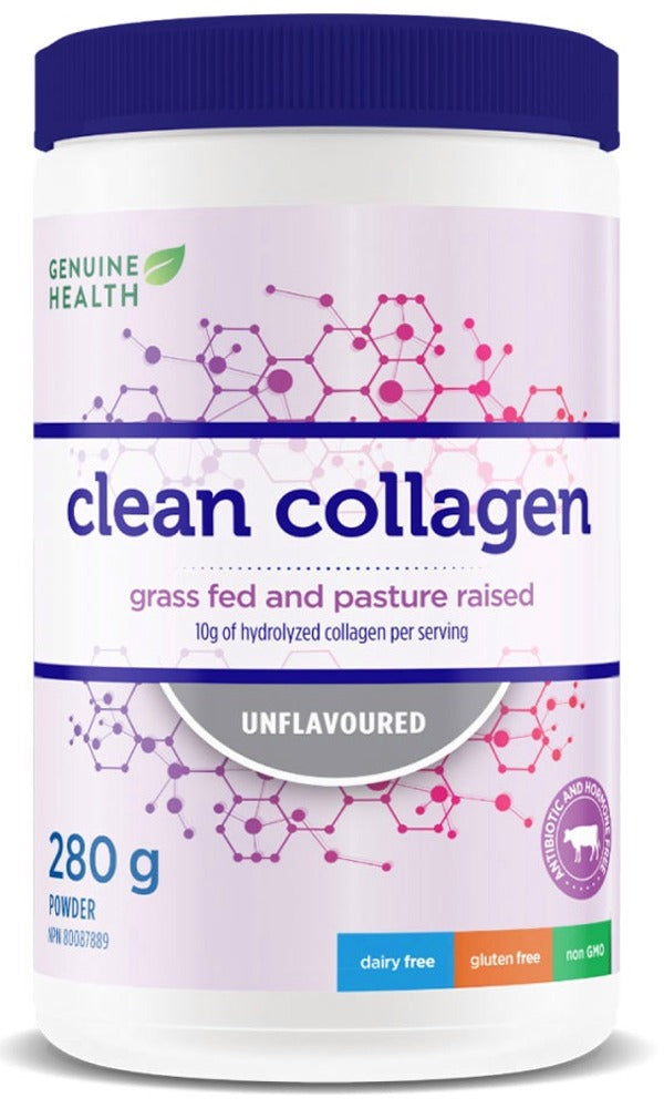 GENUINE HEALTH Clean Collagen Bovine (Unflavoured - 280 gr)