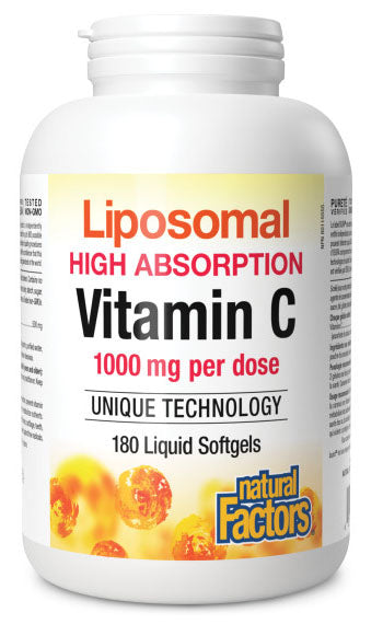 NATURAL FACTORS Liposomal Vitamin C (1000 mg - 180 liquid sgels)