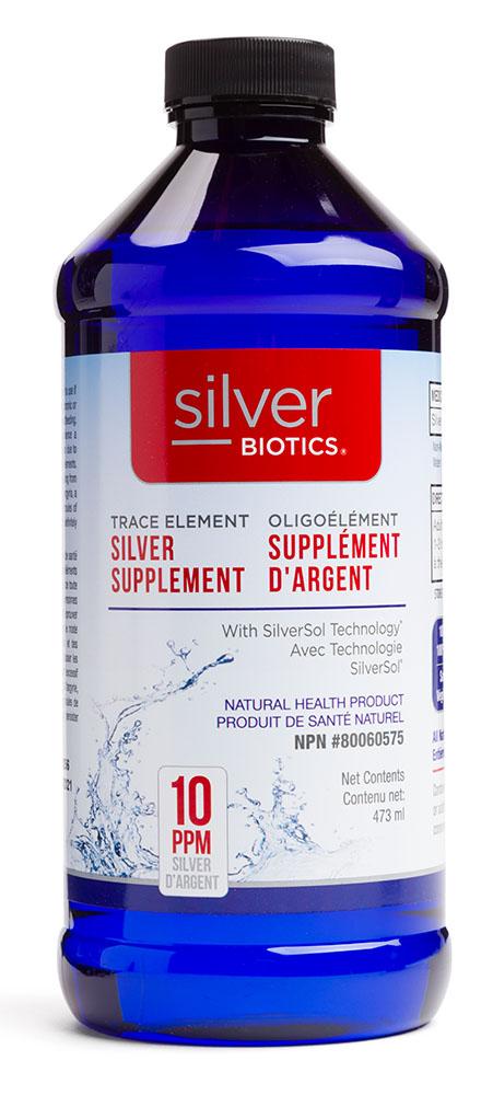 SILVER BIOTICS Silver Supplement 10ppm (473 ml)