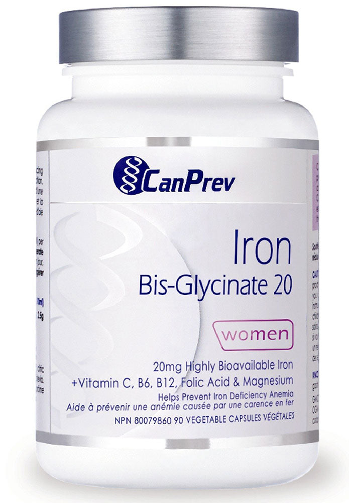 CANPREV Iron Bis-Glycinate 20 (90 caps)